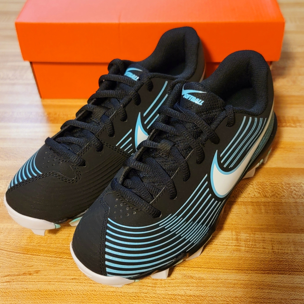 Nike Black and Blue Men's Football Shoes